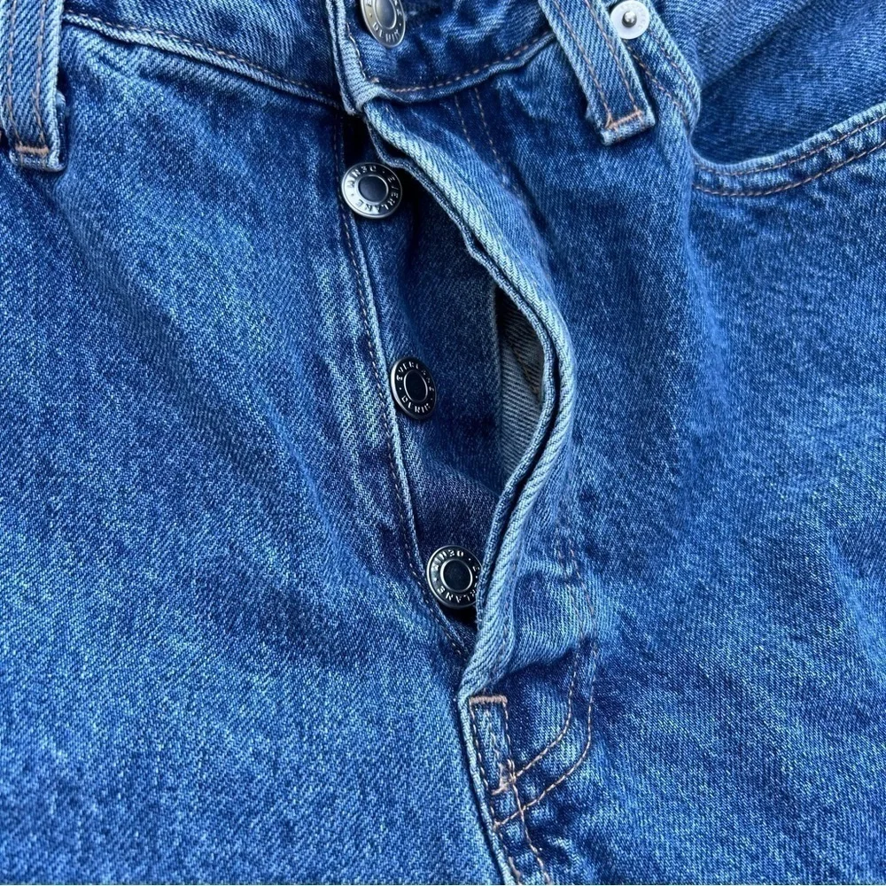 Everlane The Curvy Cheeky 90's Straight Leg High Rise Button Fly Jeans | size 29